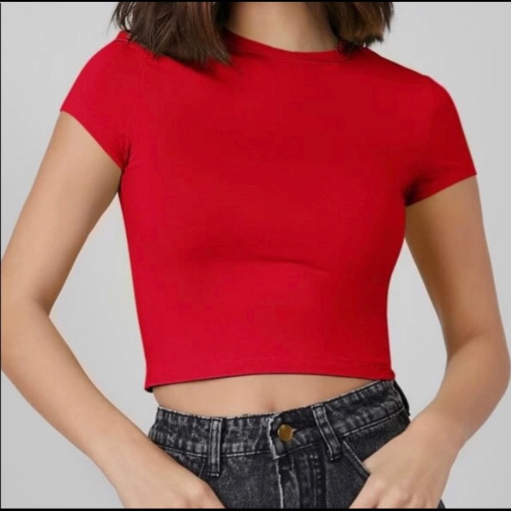 Bozzolo red crop top
